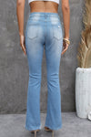 Rachelle High Waist Distressed Flared Jeans