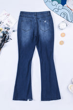 Rachelle High Waist Distressed Flared Jeans