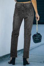 Danielle Distressed Straight Leg Jeans